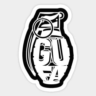 GUFA Grenade WHITE LG Sticker